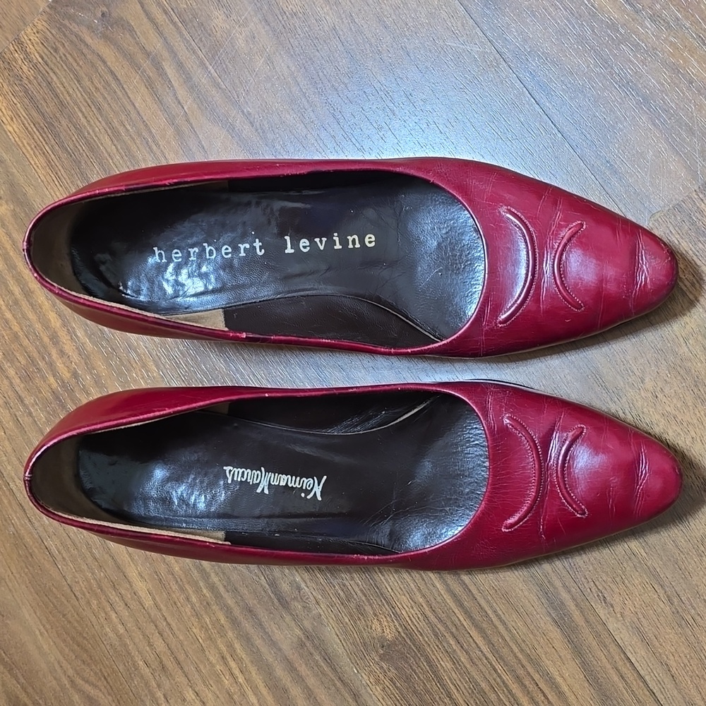 Herbert Levine Neiman Marcus Vintage Red Pumps Heels